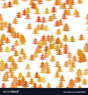 Colored random pine tree background - winter vector image