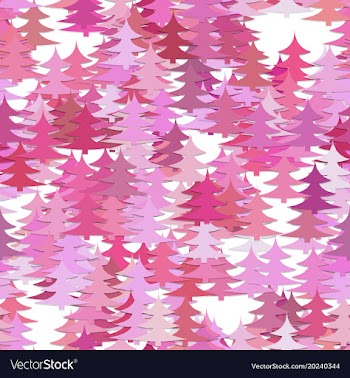 Colored random pine tree background - winter vector image