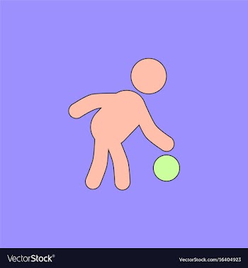 Colored silhouette of basketball player with ball vector image