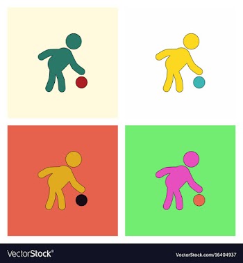 Colored silhouette of basketball player with ball vector image