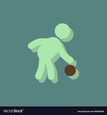 Colored silhouette of basketball player with ball vector image
