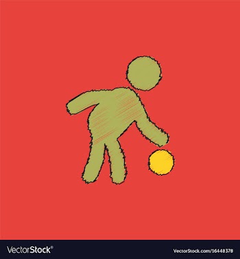 Colored silhouette of basketball player with ball vector image