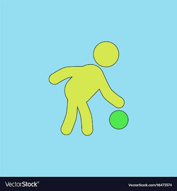 Colored silhouette of basketball player with ball vector image