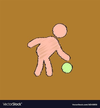 Colored silhouette of basketball player with ball vector image