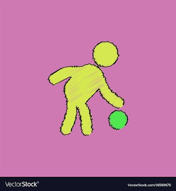 Colored silhouette of basketball player with ball vector image