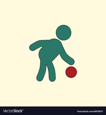 Colored silhouette of basketball player with ball vector image