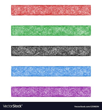 Colored sketch web banner background set vector image