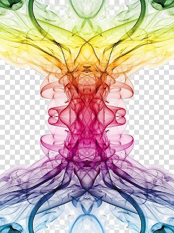Colored smoke transparent background PNG clipart