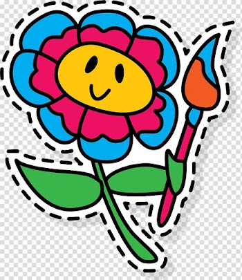 , Colored sunflower label transparent background PNG clipart