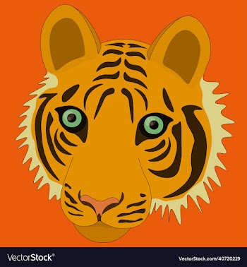 colored tiger
