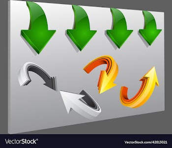 colorful 3d arrow icon