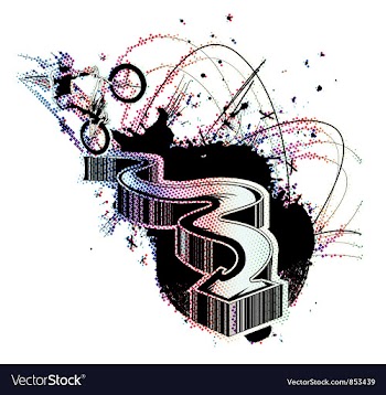 Colorful 3d arrow vector image