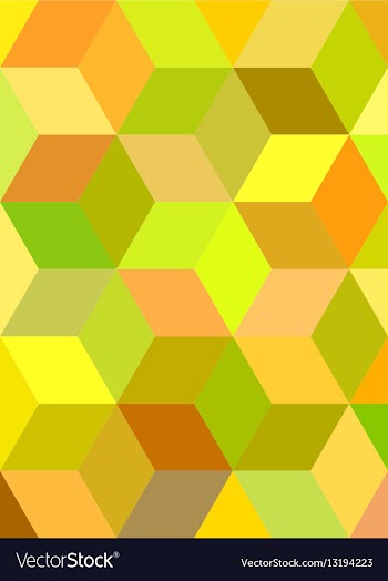 Colorful 3d cube mosaic background design vector image