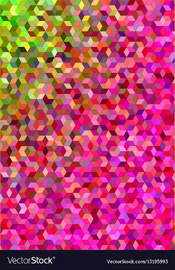 Colorful abstract 3d cube mosaic background vector image