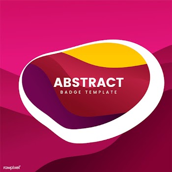 Colorful abstract badge logo design | Free stock vector - 463256