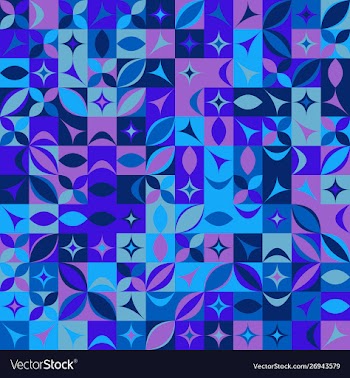 Colorful abstract chaotic curved shape pattern vector image