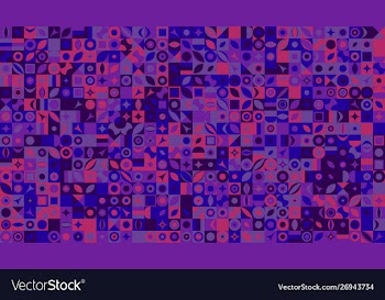 Colorful abstract chaotic geometric pattern vector image