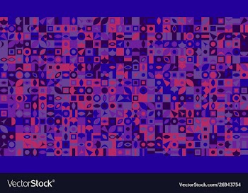 Colorful abstract chaotic geometrical mosaic vector image