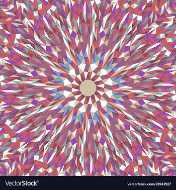 Colorful abstract circular tile pattern mosaic vector image
