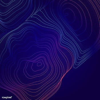 Colorful abstract contour lines illustration | Free stock vector - 554174