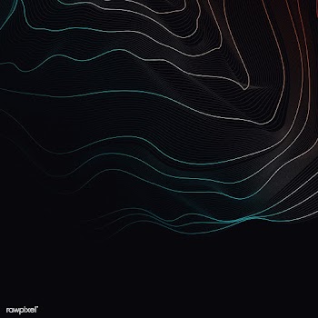 Colorful abstract contour lines illustration | Free stock vector - 554194