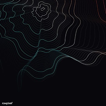 Colorful abstract contour lines illustration | Free stock vector - 554223