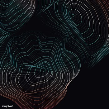 Colorful abstract contour lines illustration | Free stock vector - 554227