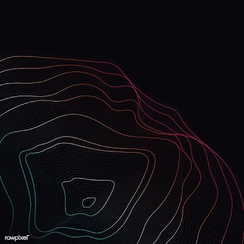 Colorful abstract contour lines illustration | Free stock vector - 554257