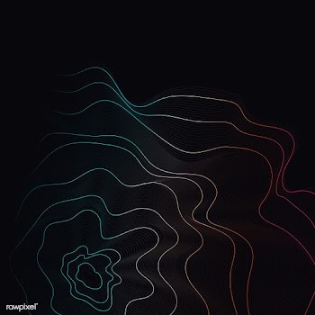 Colorful abstract contour lines illustration | Free stock vector - 554342