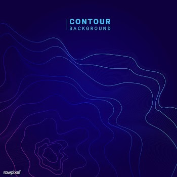 Colorful abstract contour lines illustration | Free stock vector - 554352