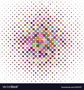 Colorful abstract dot pattern background vector image