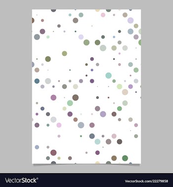 Colorful abstract dot pattern brochure background vector image