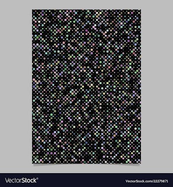 Colorful abstract dot pattern brochure background vector image