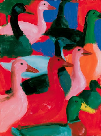 Colorful Abstract Ducks