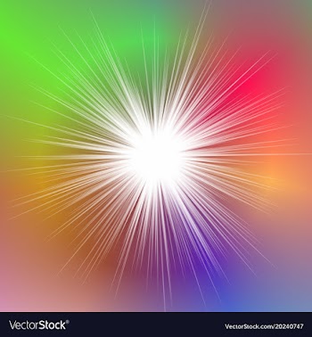 Colorful abstract dynamic blurred ray background vector image