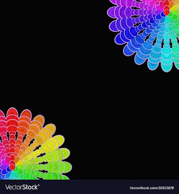 Colorful abstract floral mandala background vector image