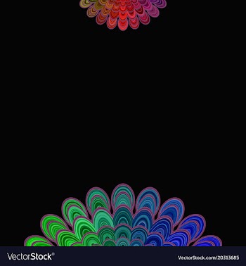 Colorful abstract floral mandala background vector image