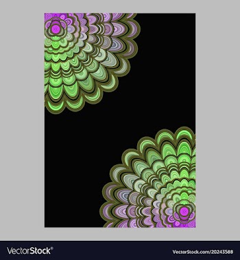 Colorful abstract floral mandala page background vector image