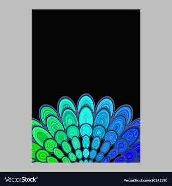 Colorful abstract floral mandala page background vector image