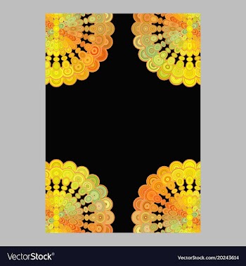 Colorful abstract floral mandala page background vector image