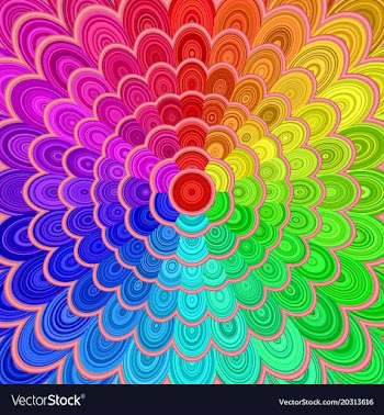 Colorful abstract flower mandala background vector image