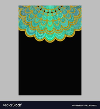 Colorful abstract flower mandala page background vector image