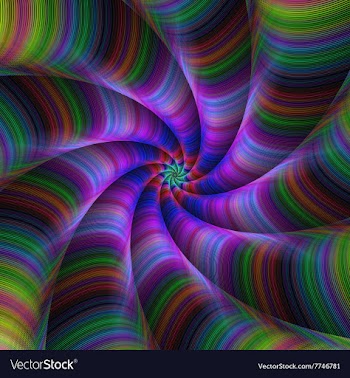 Colorful abstract fractal background design vector image