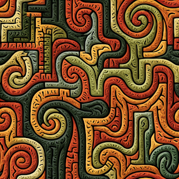 Colorful Abstract Fractal Pattern
