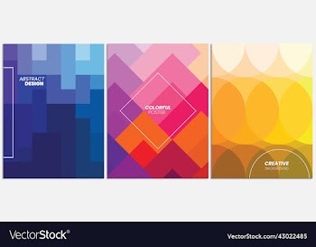 colorful abstract geometric cover minimalist