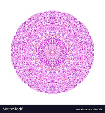 Colorful abstract geometrical floral ornament vector image