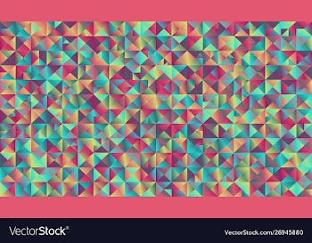 Colorful abstract geometrical gradient triangle vector image