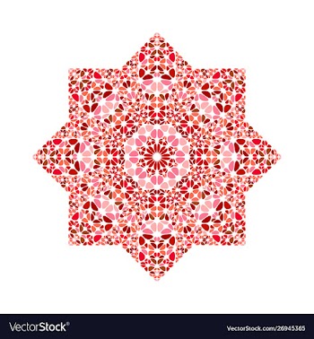 Colorful abstract geometrical isolated gemstone vector image