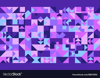 Colorful abstract geometrical mosaic pattern vector image