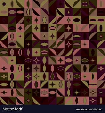 Colorful abstract geometrical mosaic pattern vector image